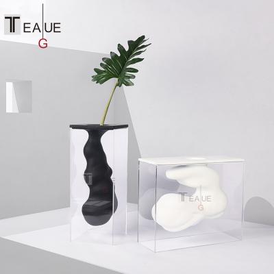 China Creative Nordic Minimalist Geometric Flower Arrangement Decorative Vase In Art Living Room Tv Cabinet for sale