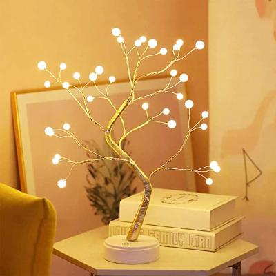 China Fairy Ball Christmas Tree Bonsai Tree Table Light for sale