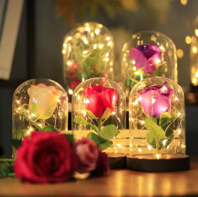 China Home Family / Party Decoration Rose Dome Lights D9cm Battery Operated Lover Lights Best Gift For Party Wedding, Christmas Decoration Lights for sale