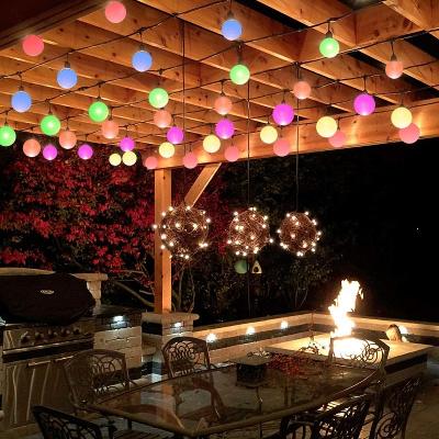 China Colorful 6m Outdoor Christmas Indoor and Outdoor Decoration LED Holiday Party Bulb String Lights 20ft 30 Bulbs Holiday Party Christmas Street Pathway Garden Yard Decoration Lighting for sale