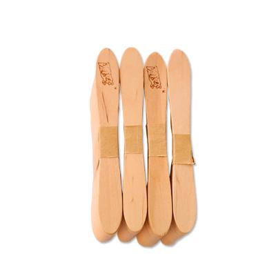 China Manufacturer Hot Sale Wooden And Bamboo Stocked Sticks OEM Wrapped Package Scoop 75mm 94mm Wooden Ice Cream Spoon for sale