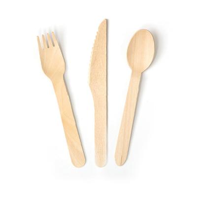 China Eco - Friendly Disposable Wooden Cutlery / Flatware / Tableware for sale