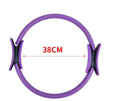 China Yoga Pilates Exercises Magic Yoga Ring Pilates Fitness Circle Accessories Double Handle Private Label Firm Resistance Eco-Friendly Custom Sport for sale