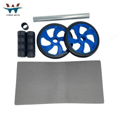 China Home Gym Fitness Device Core Training Wheels Double Wheel For Fitness Abdominal Roller for sale