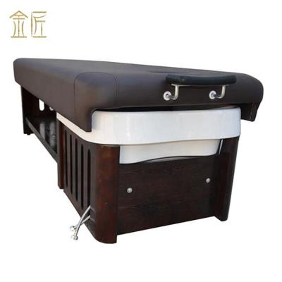 China Traditional Leisure Folding Table Commercial Wash And Massage Hair Bed for sale