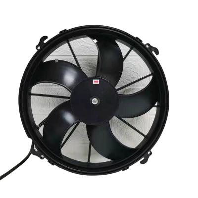 China Excavators condensing fan for construction machinery condensing fan for bus air conditioner 24V or 12V 12 inch fan for sale