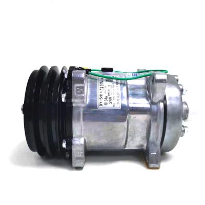 China best DY5H14 24V backward threaded ac compressor air conditioner compressor for truck Refrigerated 280*185*200mm for sale