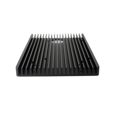 China Aluminum heatsink aluminum extrusion fin anodized black cpu black gpu heatsink high demand aluminum heatsink product for sale