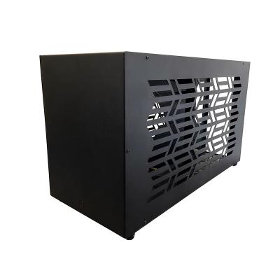 China With Fan Super Aluminum Alloy Desktop Chassis Table Micro ITX Computer PC Case For Gaming Office Home Personal Use for sale