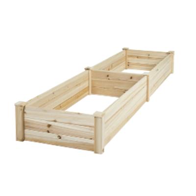 China Modern Raised Garden Bed Planting Flower Vegetable Fruit Wooden Planter Box for sale