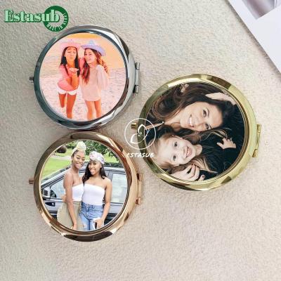 China Custom around 4 colors personalized sublimation mirrors as best gift for sale