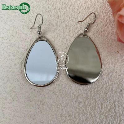 China TRENDY Sublimation Teardrop Stainless Steel Stud Earrings For Women for sale