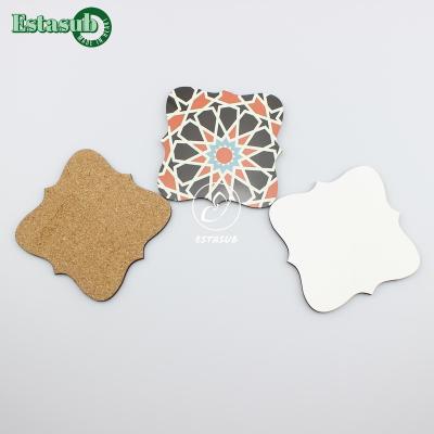 China Sustainable Wooden Epoxy Hexagon Mug Coaster For Dye Sublimation Printing for sale