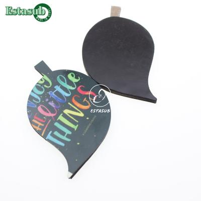 China Shape Custom Cut Sheet Sublimation MDF Fridge Magnet For Heat Pressing for sale