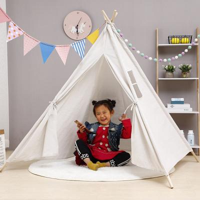 China Soft Toy Foldable Indoor Sleepover Kids Teepee Tent with Canvas Teepee Teepee Tent for Kids for sale