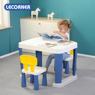 China Amazon Contemporary Hot Selling Plastic Furniture Sets Kids Table and Chair for Kindergarten Children Use Kids Toy Table for sale