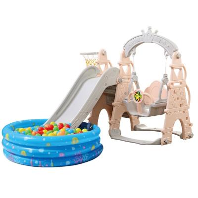 China New Style Baby Playground Toys Cheap Colorful Plastic Swing Slide Set Indoor Eco-Friendly Hot Sale Indoor Multifunctional for sale