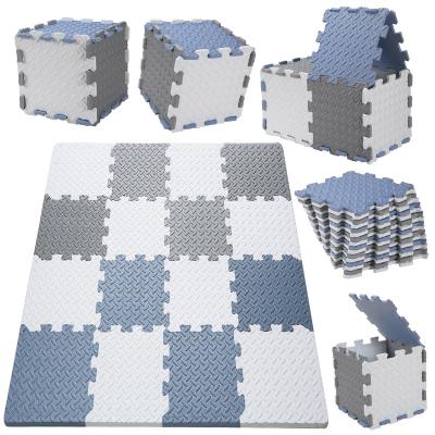 China Wholesale Washable Eva Waterproof Non-slip Thicken Foam Baby Foldable Game Mat Early Learning Cognitive Playmat for Large Baby Play Mats for sale