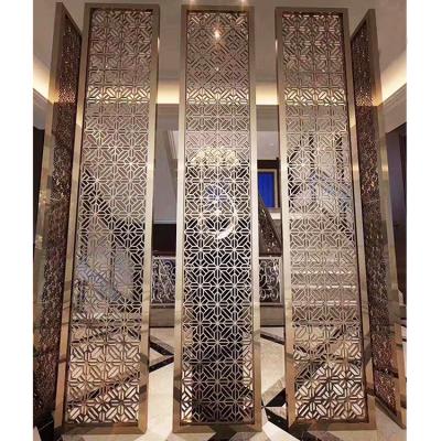 China New Classic/Postmodern Hotel Privacy Screen Aluminum Decorative Metal Panels Screen Wall Partition for sale