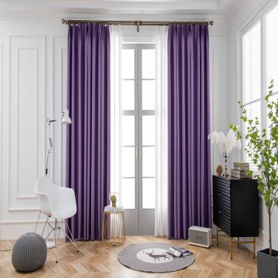 China Hot Sale Flame Retardant Polyester Thermal Insulated Grommet Blackout Curtains For Home Bedroom Window Drapes for sale