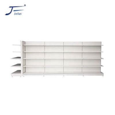 China Retail Store Supermarket Double Sided Steel Powder Coating Gondola Display Stand Customized by Factory Direct for sale