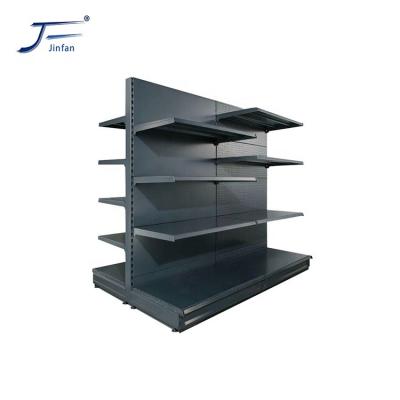 China Double-sided direct sale supermarket shelf euro commercial factory outlet shelving gondolas racks for sale