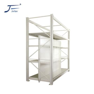 China Manufacturer Single Double Sided Double Sided Heavy Duty Grocery Supermarket Integrated Rack And Shelf for sale