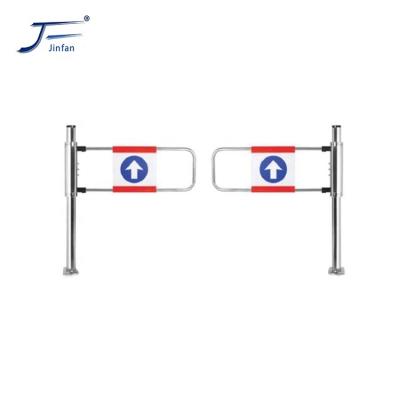 China Flap Barrier Stainless Steel Supermarket Drop Arm Barrier Barrier Gate for Entrance and Exit for sale