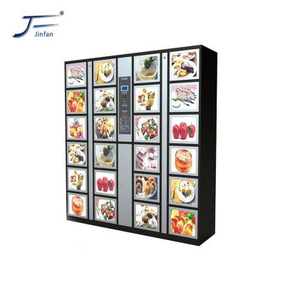 China 24 Doors Locker 24 Doors Supermarket Light Box Advertising Barcode Storage Lockers for sale