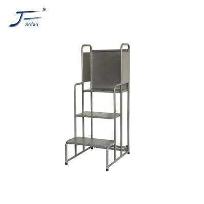 China Folding Ladders Supermarket Store and Warehouse Security Movable Platform Step Stock Picking Ladder Trolley for sale