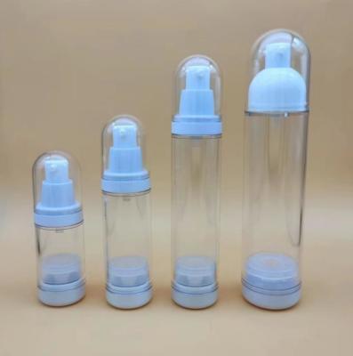 China Transparent Empty Airless Cosmetic Bottles For Thick Cream Lotion Pump Bottle for sale