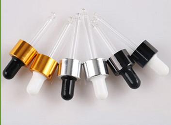 China OEM Cosmetic Bottle Caps Aluminum Dropper For Nitrile Rubber Makeup Bottle for sale