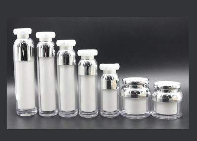 China Luxury 50ml Airless Cosmetic Bottles and Skincare Packaging Plastic Bottle for sale