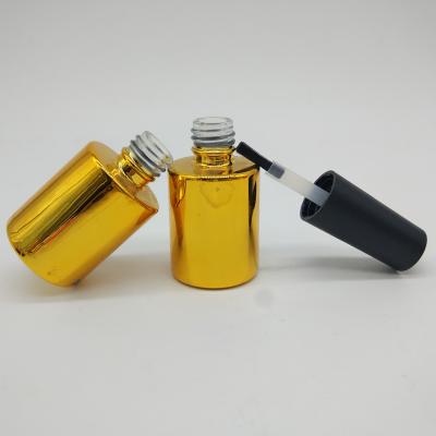 China UV OEM galvaniseert de Gouden Fles Vial Containers 1oz 2oz van het Plaatnagellak Te koop