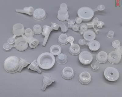 China 18# Reusable White Plastic Flip Top Bottle Caps For Cosmetic Packaging for sale