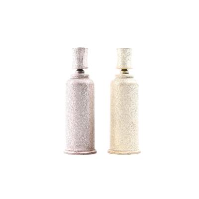 China Luxury Matte Golden Rose Small Serum Bottle Dropper 10ml for Skincare Packaging for sale