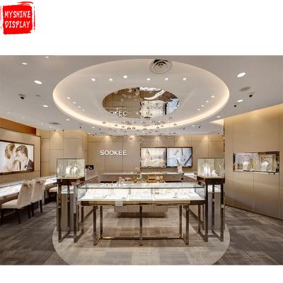 China Design Environment-Friendly Material Jewelery Furniture Showroom Jewelry Store Fashion Showcase Glass Display Showcase for sale