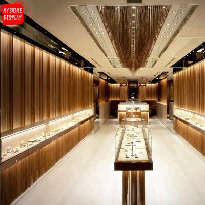 China Best Price Interior Design Ideas Environmental Friendly Material Jewelry Stores, Fashion Wooden Jewelry Store for sale