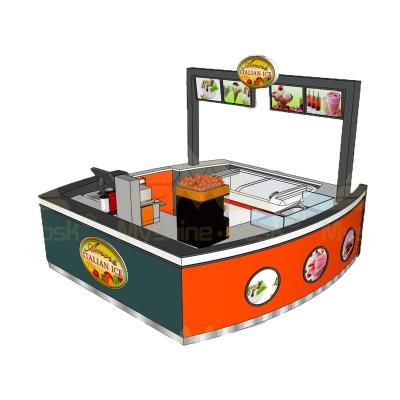 China Modern Juice Egg Mall Rolls Retail Snack Kiosk For Sale Indoor Snack Kiosk for sale