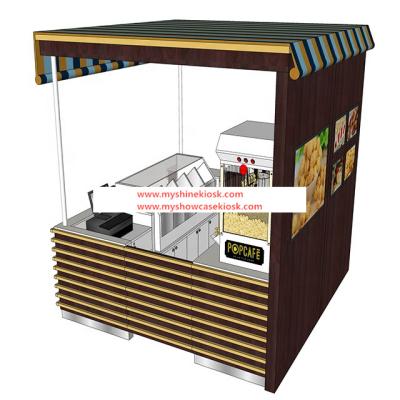 China Modern Retail Popcorn Kiosk Commercial Food Stall Corn Kiosk for sale