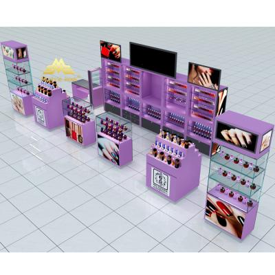 China Display Function Nail Polish Displays For Show Manicure Shelves Manicure Station For Shopping Mall for sale