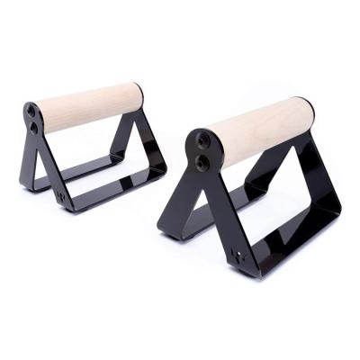 China Portable Workout Parallettes Wooden Push Up Bars Handstand Bars Lift Up Bar Movable Quick Assembly Calisthenics for sale