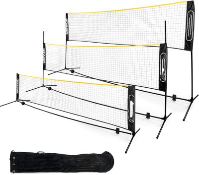 China Portable Portable Badminton Net Set - For Tennis Soccer Pickleball Kids Volleyball - Easy Installation Sports Nylon Net for sale