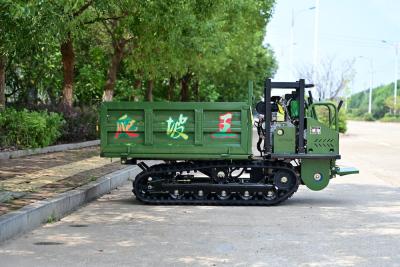 China 1500 kg Caminhão hidráulico de descarga de borracha carregador Máquinas florestais 1-20km/h GF1500c à venda