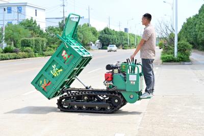 China 1 Ton Maximum Load GF1000 Crawler Dumper Truck Hydraulic Tipping Side Dumping for sale