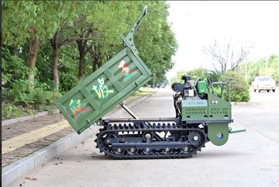 China GF1500C Mini Loading Crawler Tracked Vehicle Crawler Dumper para transporte à venda