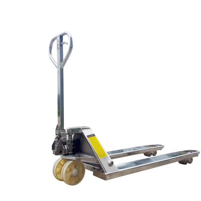 China 2.5 Ton Hydraulic Hand Carry Pallet Truck Stainless Steel for sale