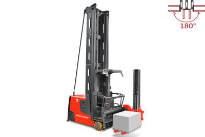 China 1.6 Tons Electric Stacker Lifter 14.2 Meters Lifting Height Human Mounted For Narrow Passages for sale