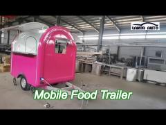 wholesale price customizable mini catering icecream trailer with glass reinforced plastic