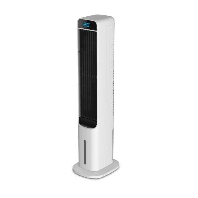 China Indoor Portable Remote Standing Hotel LED Display Air Cooler Tower Fan For Home for sale